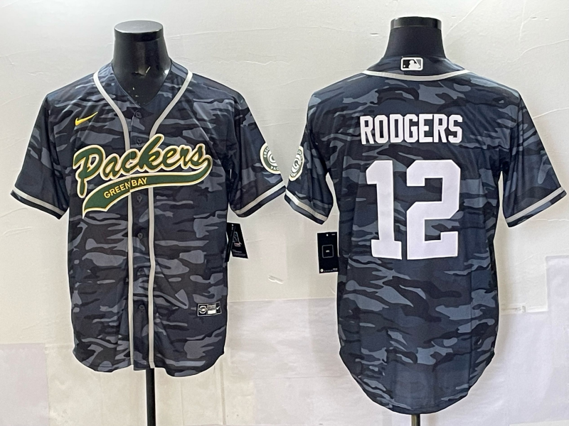 Men Green Bay Packers #12 Rodgers camo Nike NFL 2025 jersey 02